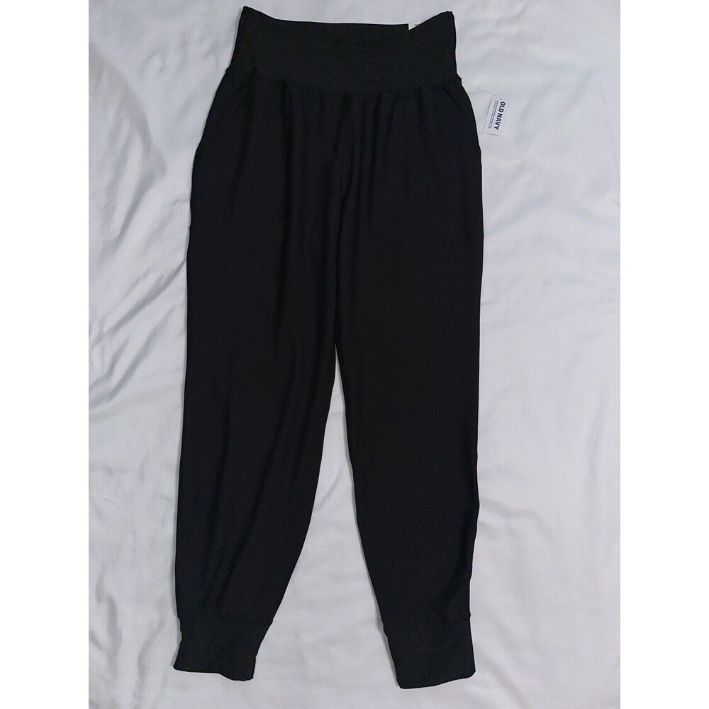 NWT Old Navy Active Powersoft Joggers Womens Black High Waisted Athletic Pants M